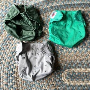 3 Cloth Diaper Snap Covers Flip, Rump.a.roos